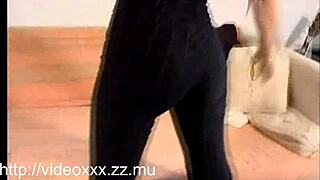 This backstage scene with the blonde latina is so sexy and fun