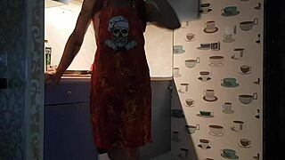 while cooking in the kitchen, jasper experiences intense anal sex and assfucking with a partner