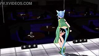 Sinon From Sword Art Online Shows Her Big Tits!