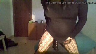 shemale with huge cock on webcam, just chilling and showing off