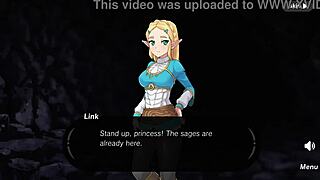 Zelda in Spirit Orbs: Hot Hentai Game Action Part 1