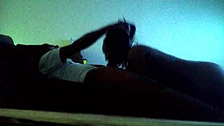 She sucks her man's big black cock sloppy