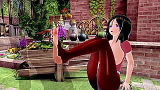 look at this 3d hentai with big ass and tits riding and creampie