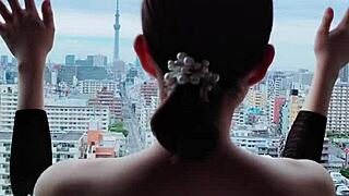 'See-through maid cosplay photoshoot,' the asian says.