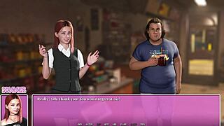 Meeting hot smoking emo with tattoos in summer city