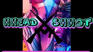 I am Widowmaker fucking my ass with toys in Overwatch cosplay.