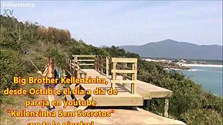 Big Kellenzinha's daily life with partner on YouTube