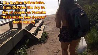 Big Kellenzinha's daily life with partner on YouTube