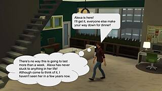 Married woman's betrayal in The Sims 4