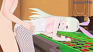 Beautiful women in bunny costumes in hot 3D anime porn video.