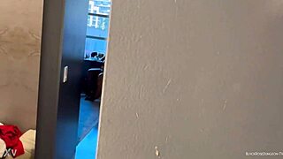 Ebony Babe Sucks Monster Black Cock