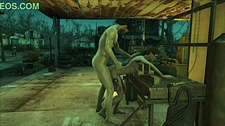brunette gets fucked in fo4 sanctuary hentai game scene.
