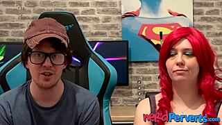 uk milf devon breeze deepthroating cock at audition