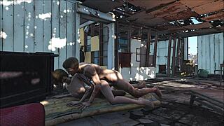 brunette gets fucked in fo4 sanctuary hentai game scene.