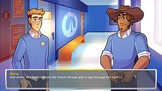 Tracer Offers Uncensored Oral In This Academy Parody