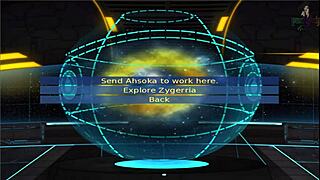 in star wars, the orange trainer participates in an orgy with cosplay whores in bdsm and japanese game scenes