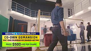 Beautiful Latina Sucks Brunette Pussy with Big Tits and Ass