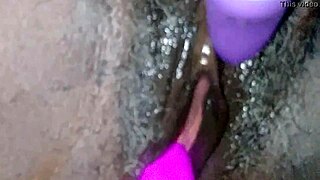 She's squirting so much in her pussy, wow! 💦