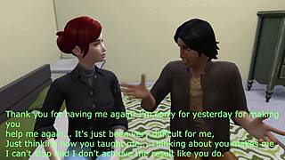 My little neighbor gets wild with a milf in Sims 4. Blowjobs and handjobs galore!