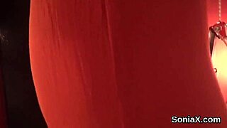 british milf lady sonia shows off huge melons at wedding