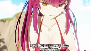 Can a Horny Pirate Resist Fucking Her New Crewmate on the Beach?