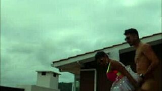 Ever Seen Latina Lunna Vaz Banged Hard On A Party Balcony?