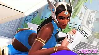 Symmetra in perv garden, I think I messed up the name or something