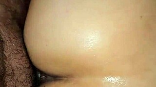 Juicy ass Latina housewife shows off pussy in homemade bedroom clip