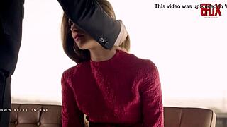 Amateurs engage in erotic bdsm bondage and cock play