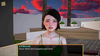 My new family 315 - a game episode with redhead character and small tits.