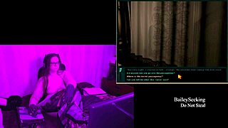 Blackmoor manor play through part 3 with naked brunette and big natural tits