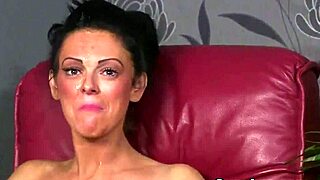 Wacky babe gulps cumshot after wild blowbang