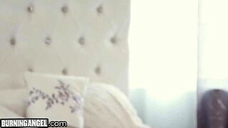 Cute submissive babe gets rough anal and blowjob from tattooed guy