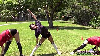 Real teen gets fucked hard and receives a facial