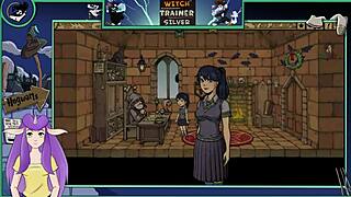 Watch the sexy brunette with big tits in Witch Trainer Silver part 19! Fucking and sucking in this hentai game!