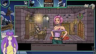 Watch the sexy brunette with big tits in Witch Trainer Silver part 19! Fucking and sucking in this hentai game!