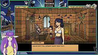 Watch the sexy brunette with big tits in Witch Trainer Silver part 19! Fucking and sucking in this hentai game!