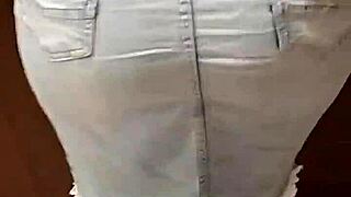 Skirtshouse Intensely Fucks Clara In Jeans Skirt Outfit