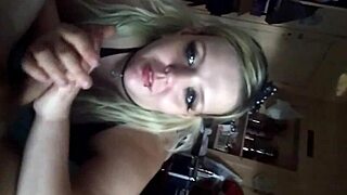 a couple shares sexy blowjob in pov homemade scene