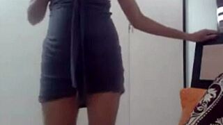 big boobs enjoying a game in the black night