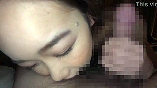 Cute Asian amateur's handjob makes me horny and can't stop orgasming