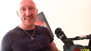 European Girl with Small Tits in Hardcore Casting Cumshot