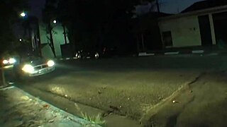 hardcore scene with actors in mercedes