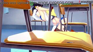 Android 18 Fucks Videl Hard!