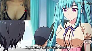 alumno se encuentra con su profesora en la escuela