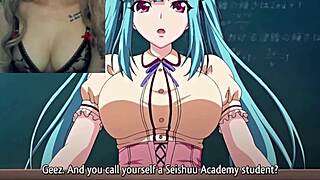 alumno se encuentra con su profesora en la escuela