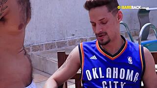 Intense Emotions Surge While Fucking a Brute Macho Man by the Pool