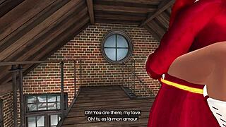 young wife of santa claus gets wild with elves. they’re banging hard in a holiday threesome.