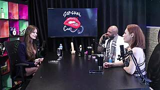 Tati Weg feels shy yet enjoys sex with two and naked online