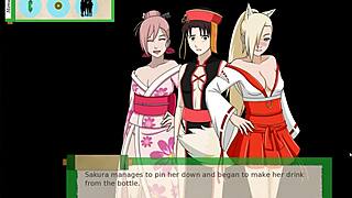 jikage rising arc 2 episode 7 - big busty ninja trio getting fucked hard